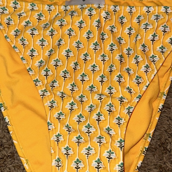 Rhode X target dainty lotus print high leg cheeky bikini bottom - Picture 3 of 11